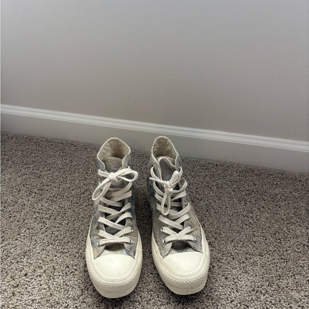 Converse Gray and White Women's Sneakers